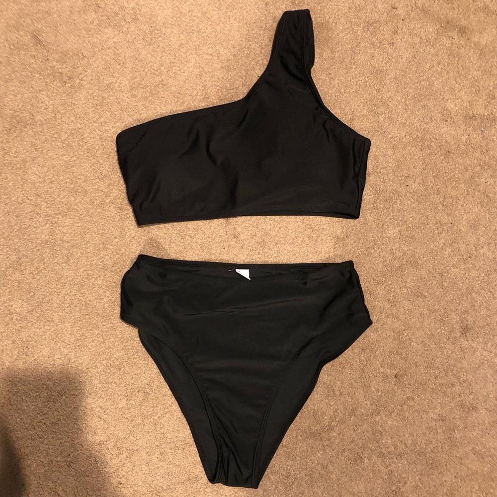 One-Shoulder High-Rise Bikini